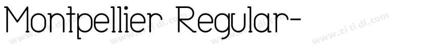 Montpellier Regular字体转换